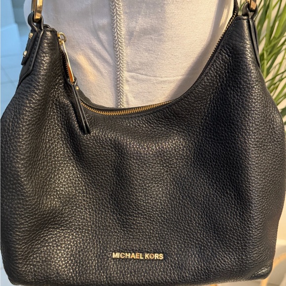 michael kors handbag hobo Black Pebbled Leather - Picture 2 of 15